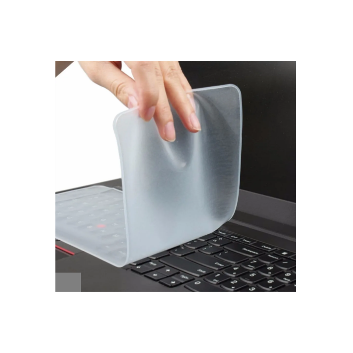 Lámina transparente protectora para teclado portátil
