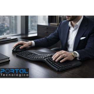 teclado elegante ergonómico