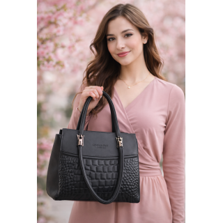 Cartera  color negro economica elegante-Latacunga