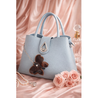 Cartera elegante color celeste -Latacunga