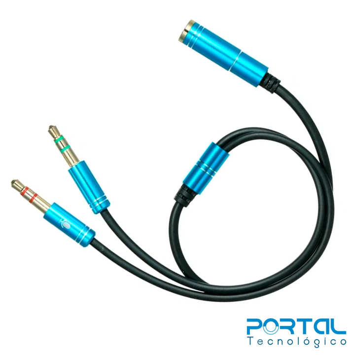 Cable  de audio de 1 a  2