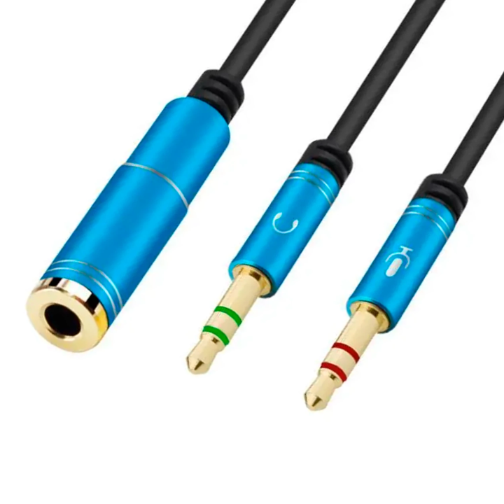 Cable  de audio Hembra 3.5 mm Jack  a  2 Macho