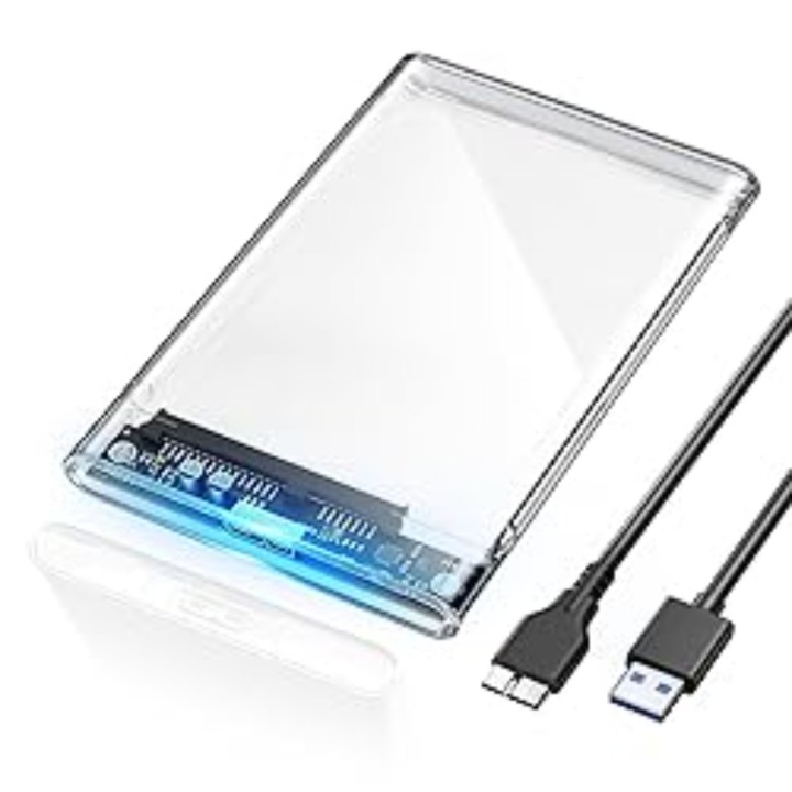 Case para disco 2.5 sata transparente - Latacunga