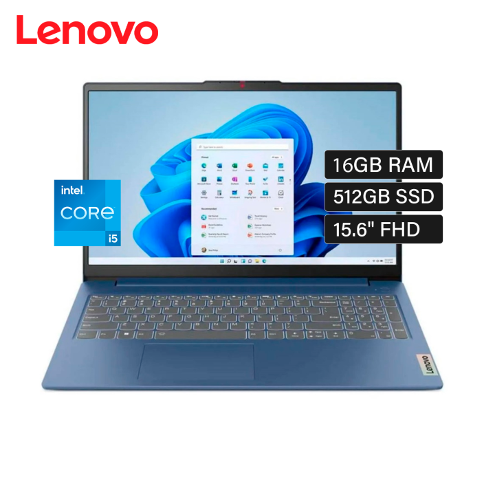 Portátil lenovo idea pad 3 Slim 16 Ram ,512gb disco M.2 ,procesador core i5 13va generacion