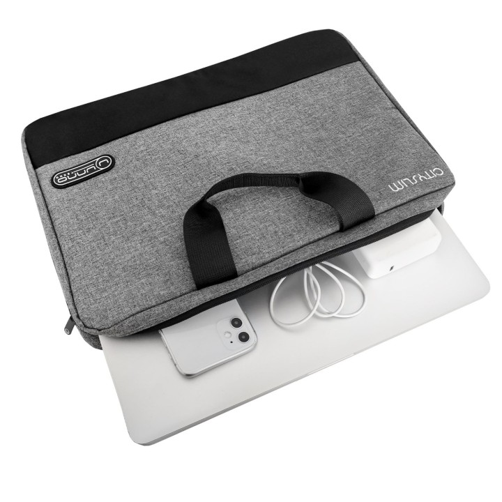 Maletin para laptop Unno Tekno Elite 15.6 pulgadas en color plomo