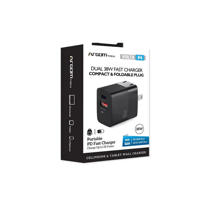Cargador Argon tech 38w cargador  rápida