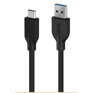 CABLE GENIUS ACC-A2CC TIPO USB A – C / CARGA RAPIDA / NYLON TRENZADO / USB 3.0 A 4.8GBPS / 1.5M