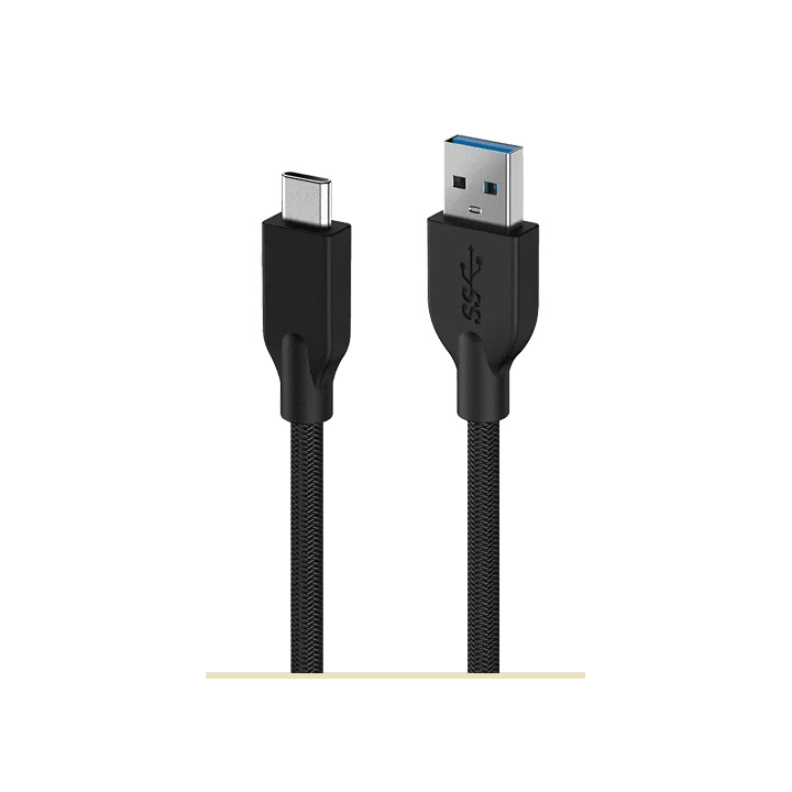 CABLE GENIUS ACC-A2CC TIPO USB A – C / CARGA RAPIDA / NYLON TRENZADO / USB 3.0 A 4.8GBPS / 1.5M